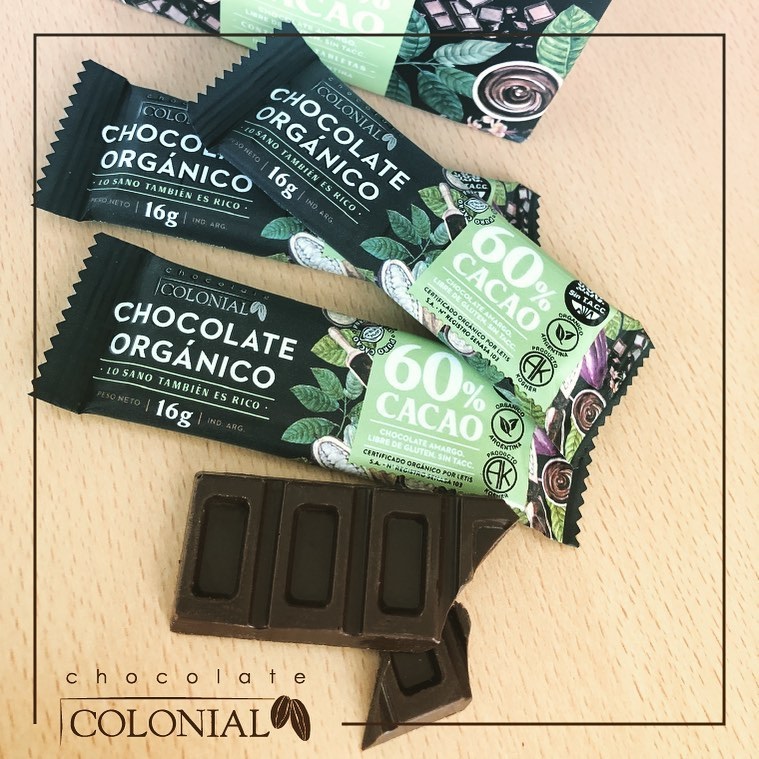 chocolate colonial organico 60% cacao Distribuidora P&F chocolate colonial organico 60% cacao