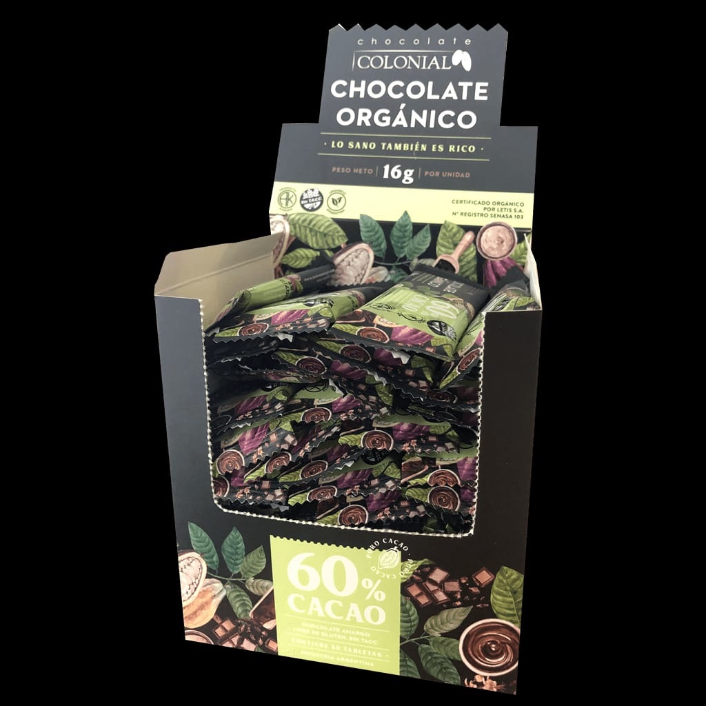 chocolate colonial organico 60% cacao chocolate colonial organico 60% cacao