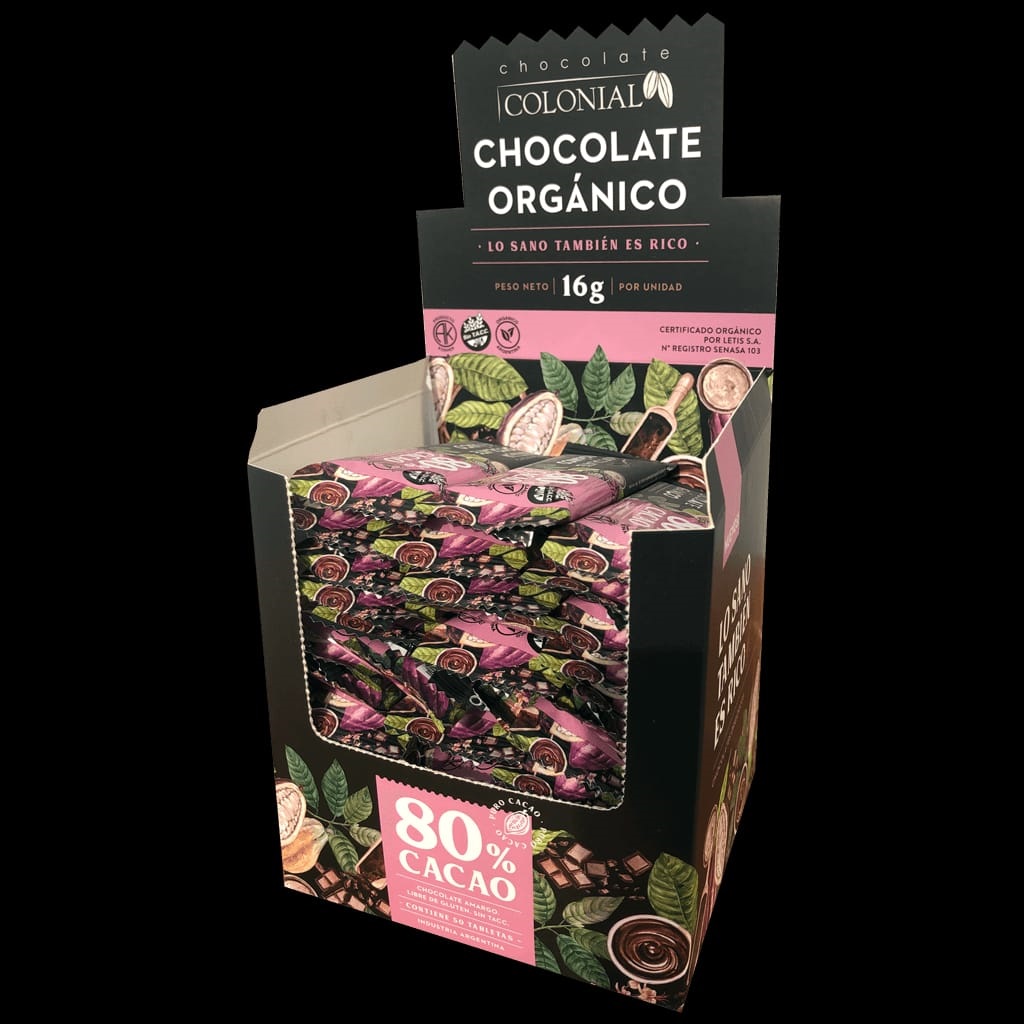 chocolate colonial organico 80% cacao chocolate colonial organico 80% cacao